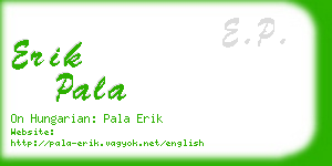 erik pala business card